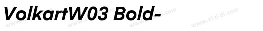 VolkartW03 Bold字体转换